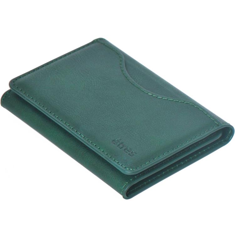Etres Smart Wallet Portafoglio Slim Porta Carte Di Credito Iphone Mag Safe Green