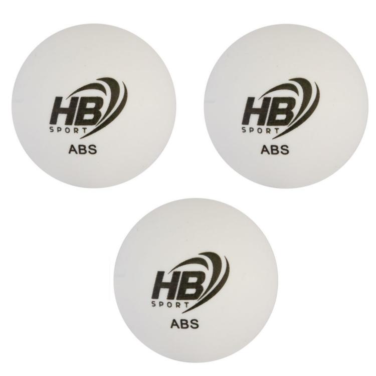 Hb 3Pz Palline Ping Pong Abs Palle Tennis Da Tavolo Sport Allenamento Bianco