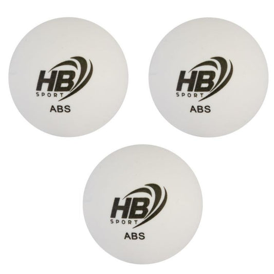 Hb 3Pz Palline Ping Pong Abs Palle Tennis Da Tavolo Sport Allenamento Bianco