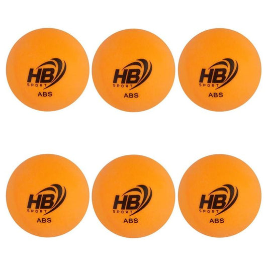 Hb 6Pz Palline Ping Pong Abs Palle Tennis Da Tavolo Sport Allenamento Arancione
