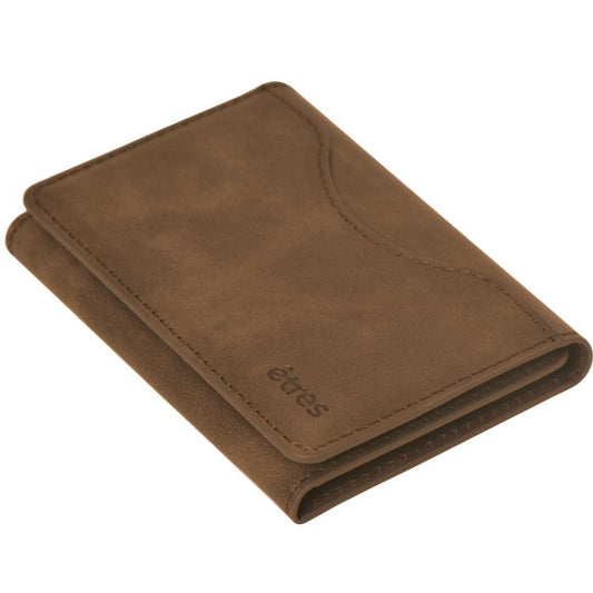 Etres Smart Wallet Portafoglio Slim Porta Carte Di Credito Iphone Mag Safe Brown