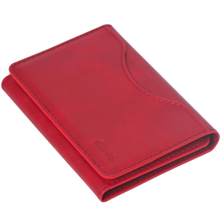 Etres Smart Wallet Portafoglio Slim Porta Carte Di Credito Iphone Mag Safe Rosso