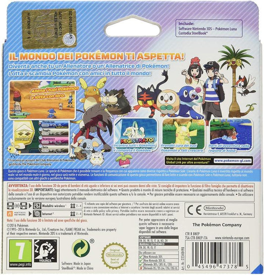 Pokemon Luna (Pokemon Moon) Fan Edition Nintendo 3Ds 2Ds Xl Nuovo Gioco Italiano