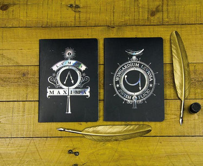 Harry Potter (2 Pack) Taccuino Notebook Quaderni Wingardum Leviosa Lumos Maxima