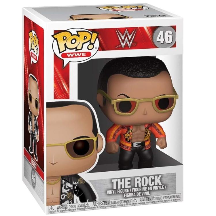 Funko Pop ! Wwe (46)  The Rock - Wrestling Vinyl Figure Statuetta Statua 9Cm