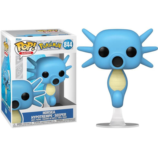 Funko Pop ! Games Pokemon - (844) Horsea Vinyl Figure Acqua Evo Seadra 9Cm