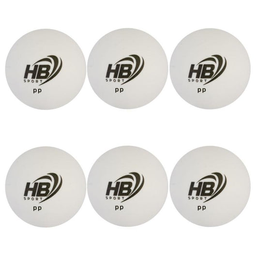 Hb 6Pz Palline Da Ping Pong Palle Per Tennis Da Tavolo Sport Allenamento Bianco