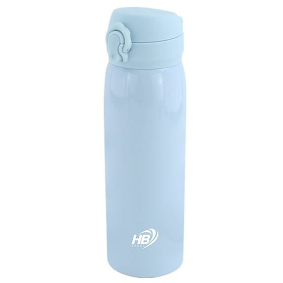 Borraccia Termica Thermos Acciaio Inox Bottiglia 500Ml (24H) Tappo a Scatto con Beccuccio | Rosa / Azzurro