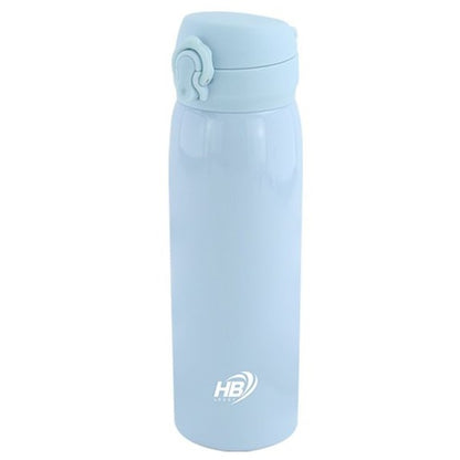 Borraccia Termica Thermos Acciaio Inox Bottiglia 500Ml (24H) Tappo a Scatto con Beccuccio | Rosa / Azzurro