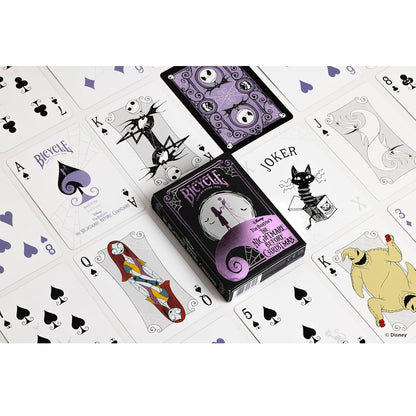 Bicycle - Disney (The Nightmare Before Christmas) - TNBC - Playing Cards - Mazzo di Carte da Collezione, Poker, Magia e Cardistry basato sul famoso film di Animzione Disney (Lo Strano Natale di Mr Jack Skellington)