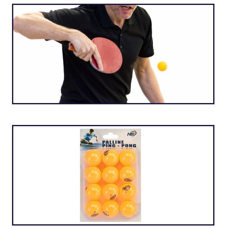 Hb 12Pz Palline Da Ping Pong Palle Tennis Da Tavolo Sport Allenamento Arancione
