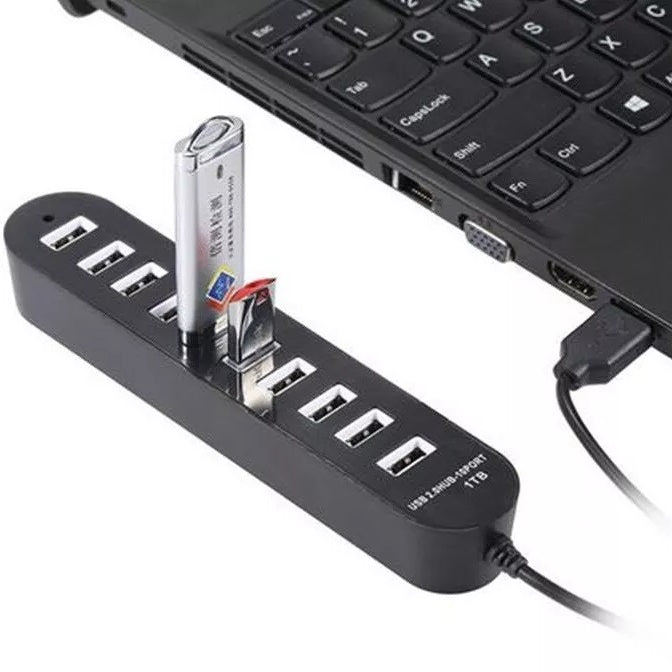 Ciabatta Hub Usb 8 Porte 1tb Multipresa Pendrive Pc Stazione Ricarica Smartphone