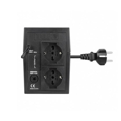 Vultech Ups 800Va Lite + 2 Schuko Gruppo Di Continuita' Offline Nero Pc Monitor