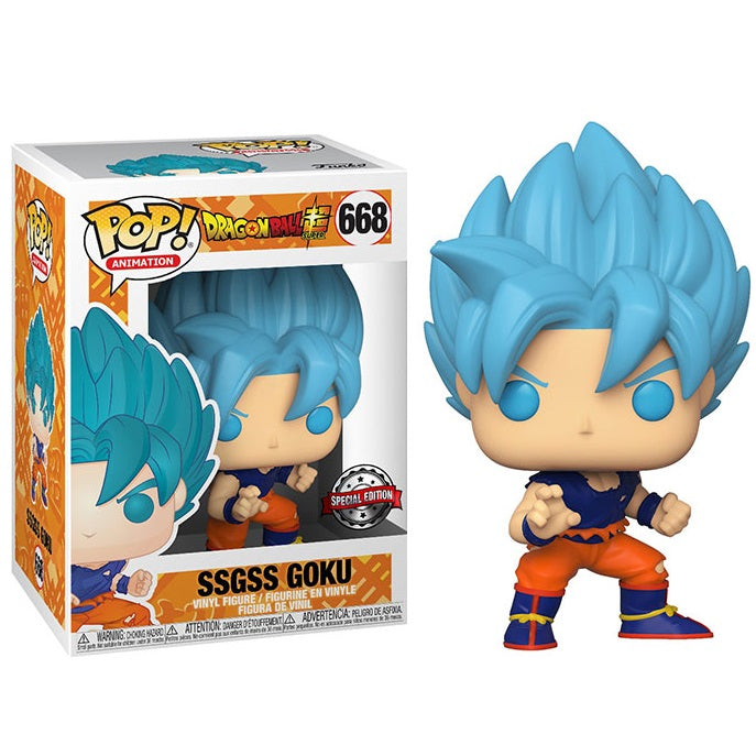 Funko Pop ! Animation Dragon Ball Super - (668) Ssgss Goku Saiyan Blue Special