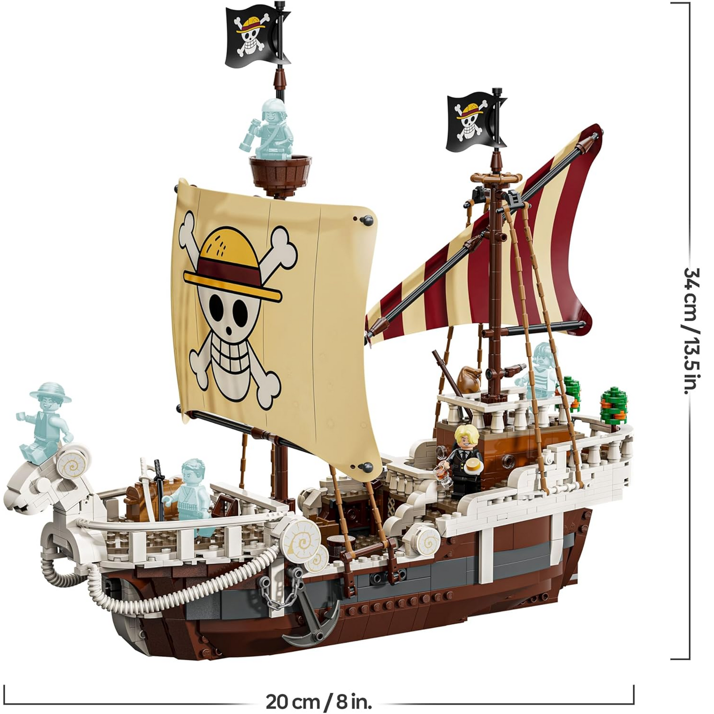 Lego - One Piece 75639 (La nave pirata Going Merry) Netflix 1376 pz Costruzioni