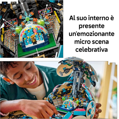 LEGO Editions 43019 (Pallone da Calcio) con Mini-Stadio Interattivo - 1498 pcs Kit Modellismo per Action Figure 3D da Esposizione - Giocattolo Decorazione Cameretta - Regalo per Bambini e Bambine da 10 Anni e Fan Adulti Sport Calcio (World Cup 2026)