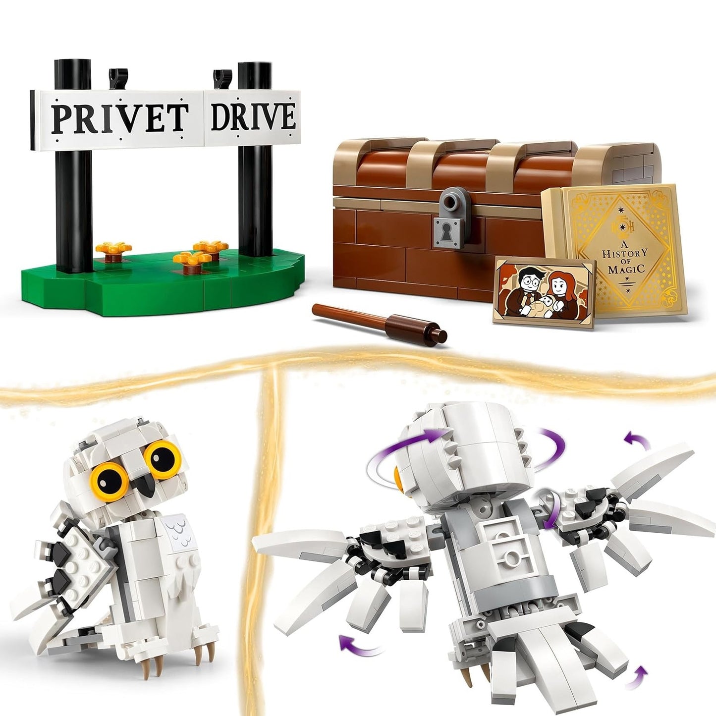 Lego - 76425 Harry Potter Edvige al Numero 4 di Privet Drive Costruzione 336 pz 7+