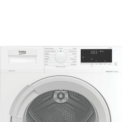BEKO ASCIUGATRICE 9KG  A++ SMART TOUCH INVERTER POMPA CALORE DIGITALE DRX927WN