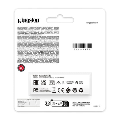Kingston Pendrive 128GB DTXG2/128GB DataTravel Exodia Gen.2 USB-A 3.2 Chiavetta Type-A Memoria Drive Flash PC 200MB/s Nero/Blu