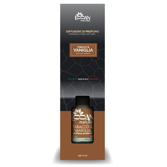 Looan Profumatore Ambiente Bastoncini 140Ml Diffusore Profumo Tabacco Vaniglia