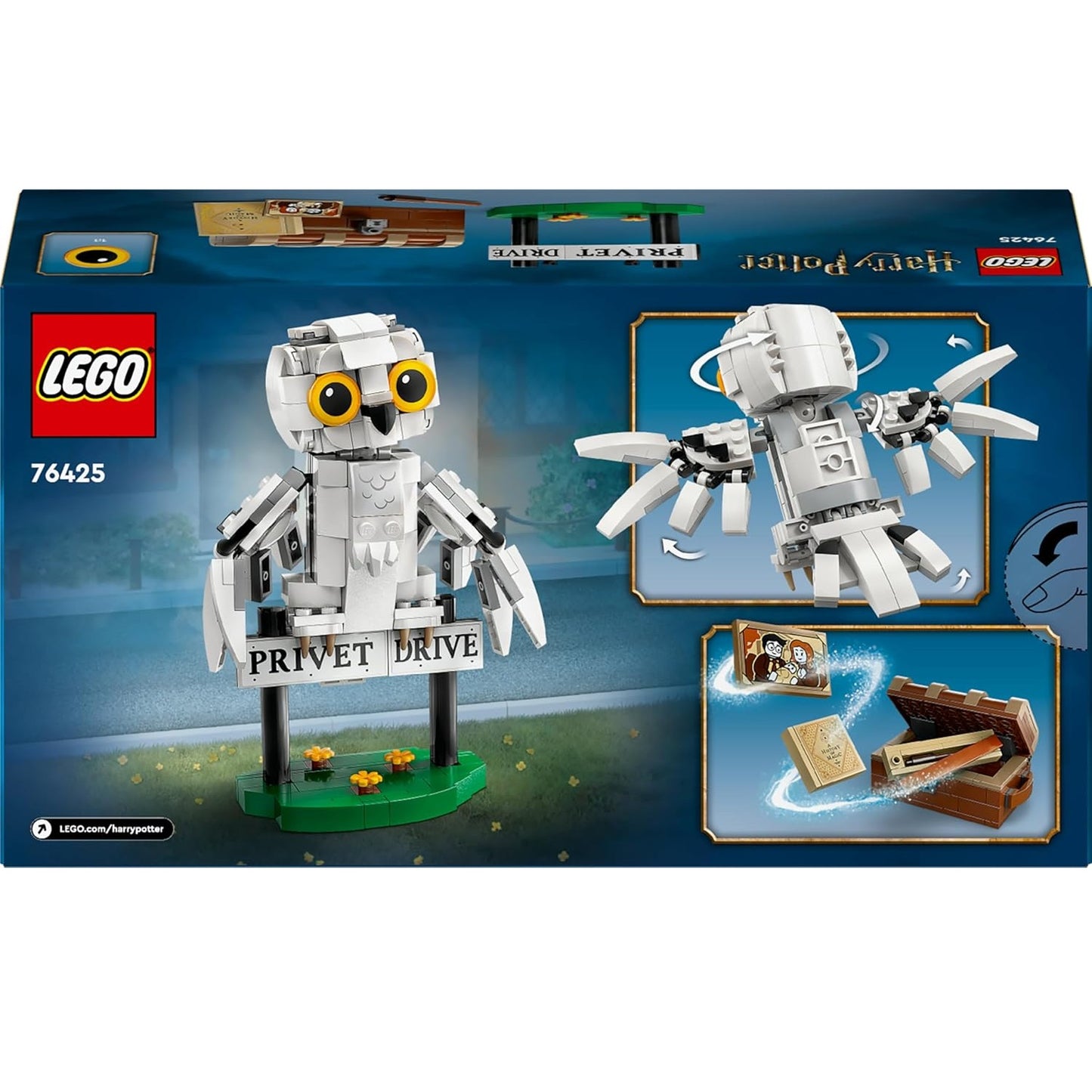Lego - 76425 Harry Potter Edvige al Numero 4 di Privet Drive Costruzione 336 pz 7+