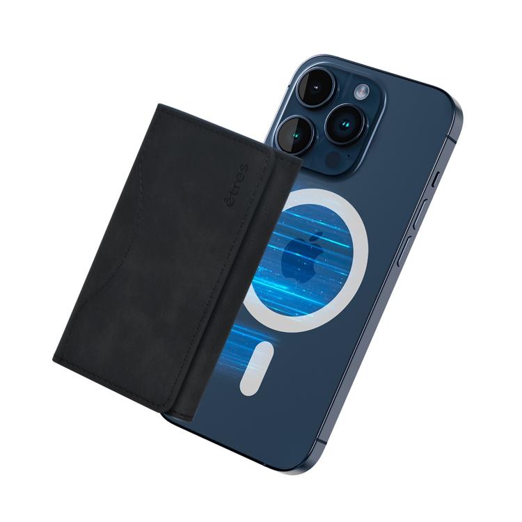 TECHMADE Etres Magsafe Wallet Compatible for iPhone 17/16/15/14/13/12 - Magnetic RFID Card Holder PU Leather 6 Card Slots + Money Pocket - Compact, Unisex, Non-Slip, Blue, Taglia TECHMADE Etres Magsafe Wallet Compatible for iPhone 17/16/15/14/13/12 - Magnetic RFID Card Holder PU Leather 6 Card Slots + Money Pocket - Compact, Unisex, Non-Slip, Blue, Taglia