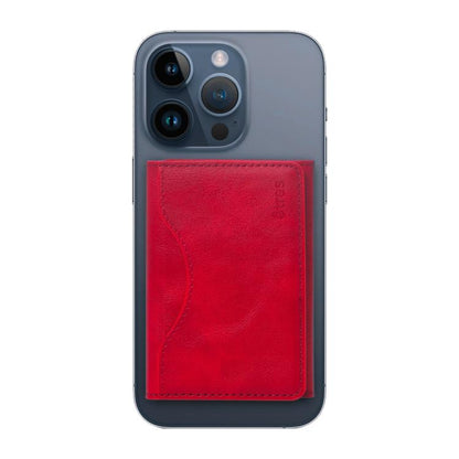 Etres Smart Wallet Portafoglio Slim Porta Carte Di Credito Iphone Mag Safe Rosso