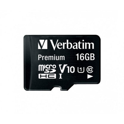 Verbatim Premium Microsdhc Card 16 Gb Micro Sd Memoria/Adattatore V10 Classe 10