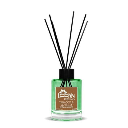 Looan Profumatore Ambiente Bastoncini 140Ml Diffusore Profumo Tabacco Vaniglia