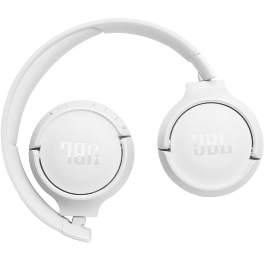 Jbl Cuffie Bluetooth Multip. On Ear Pieghevoli Wireless Ricaricabili 520Bt White