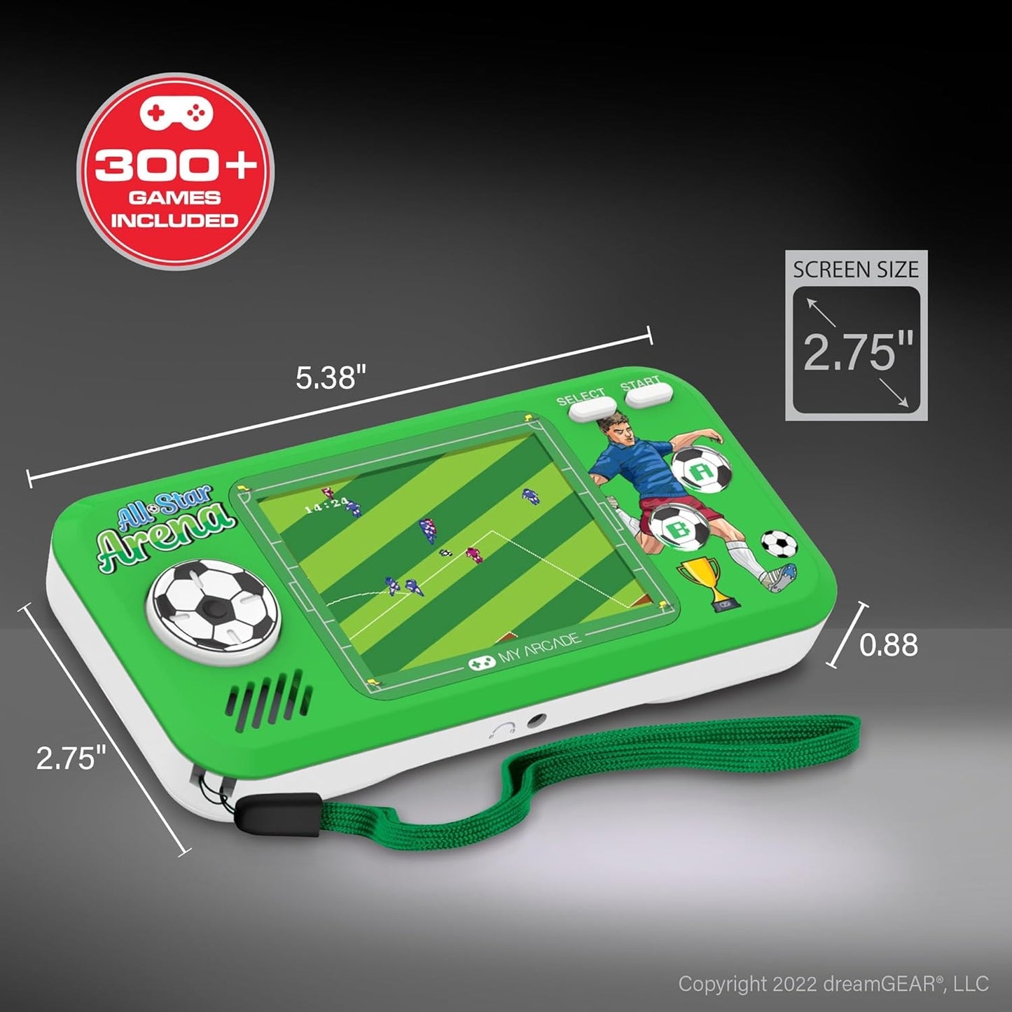 My Arcade Portable Pocket Player (Allstar Arena) 308 Games Console Portatile Retro Game
