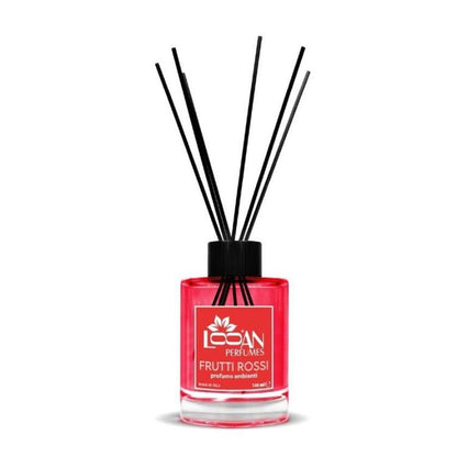Looan Profumatore Ambiente Bastoncini 140Ml Diffusore Profumo Casa Frutti Rossi