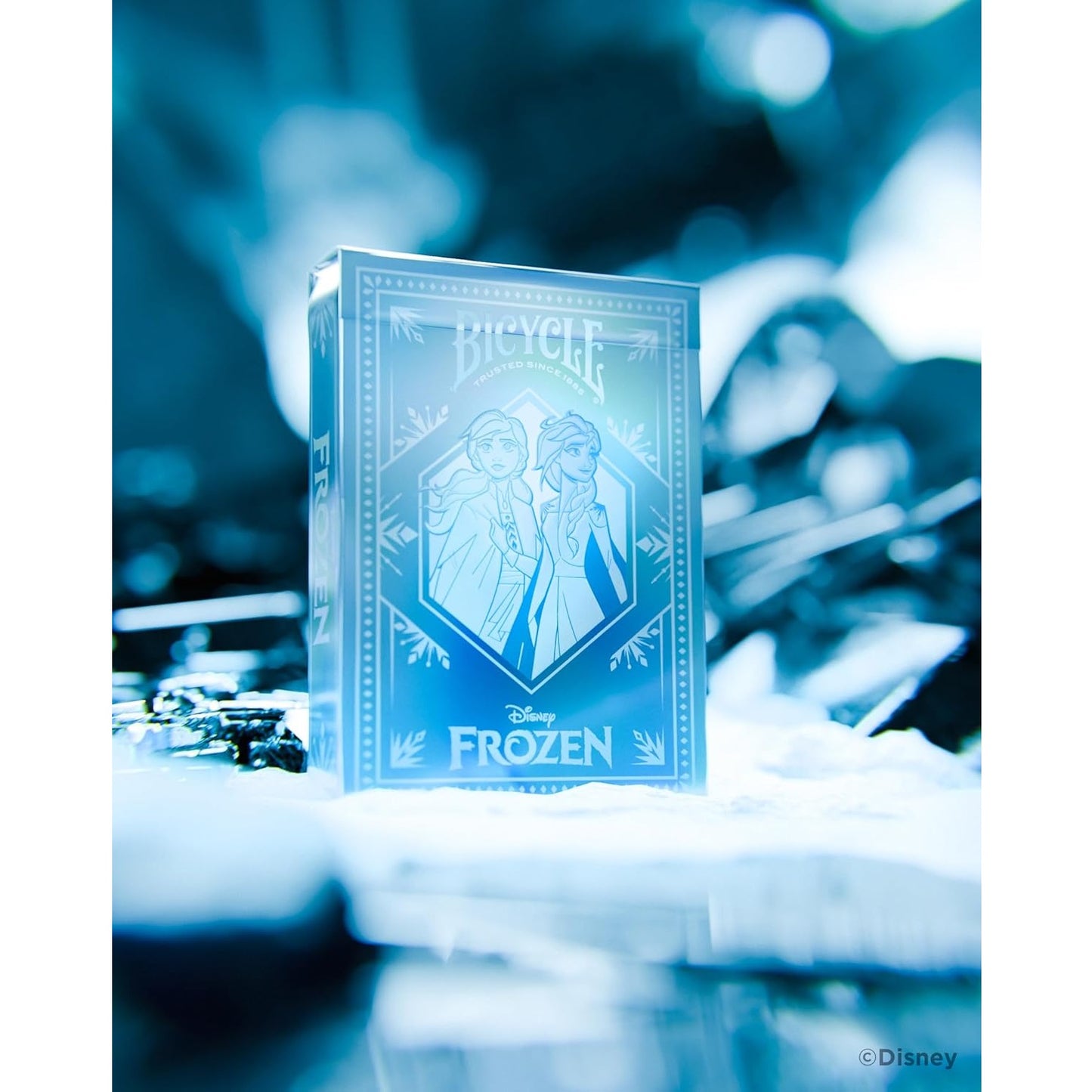 Bicycle - Disney (Frozen) Playing Cards - Mazzo di Carte da Collezione, Poker, Magia e Cardistry basato sul famoso film di Animzione Principesse Disney