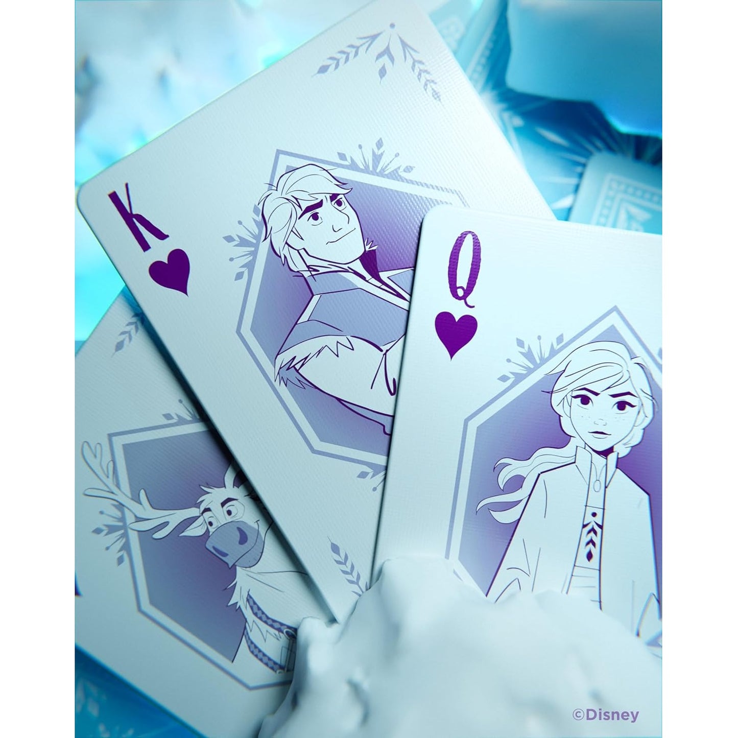 Bicycle - Disney (Frozen) Playing Cards - Mazzo di Carte da Collezione, Poker, Magia e Cardistry basato sul famoso film di Animzione Principesse Disney