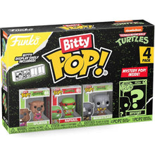 Funko Bitty Pop! Tmnt Tartarughe Ninja Turtles 4 Pack Splinter/Raphael/Rockst.