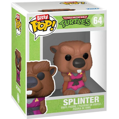 Funko Bitty Pop! Tmnt Tartarughe Ninja Turtles 4 Pack Splinter/Raphael/Rockst.