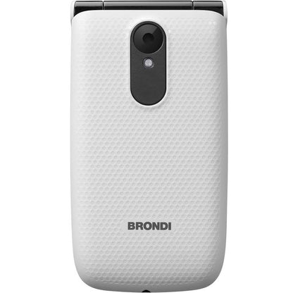 BRONDI MAGNUM 4 CELLULARE GSM FLIP MAXI DISPLAY DUAL SIM FOTOCAMERA 1.3MP BIANCO