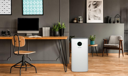 Hisense Purificatore d'Aria Ionizzatore Filtro Hepa+Carboni Attivi Display Sterilizzatore Uv-C AP580H