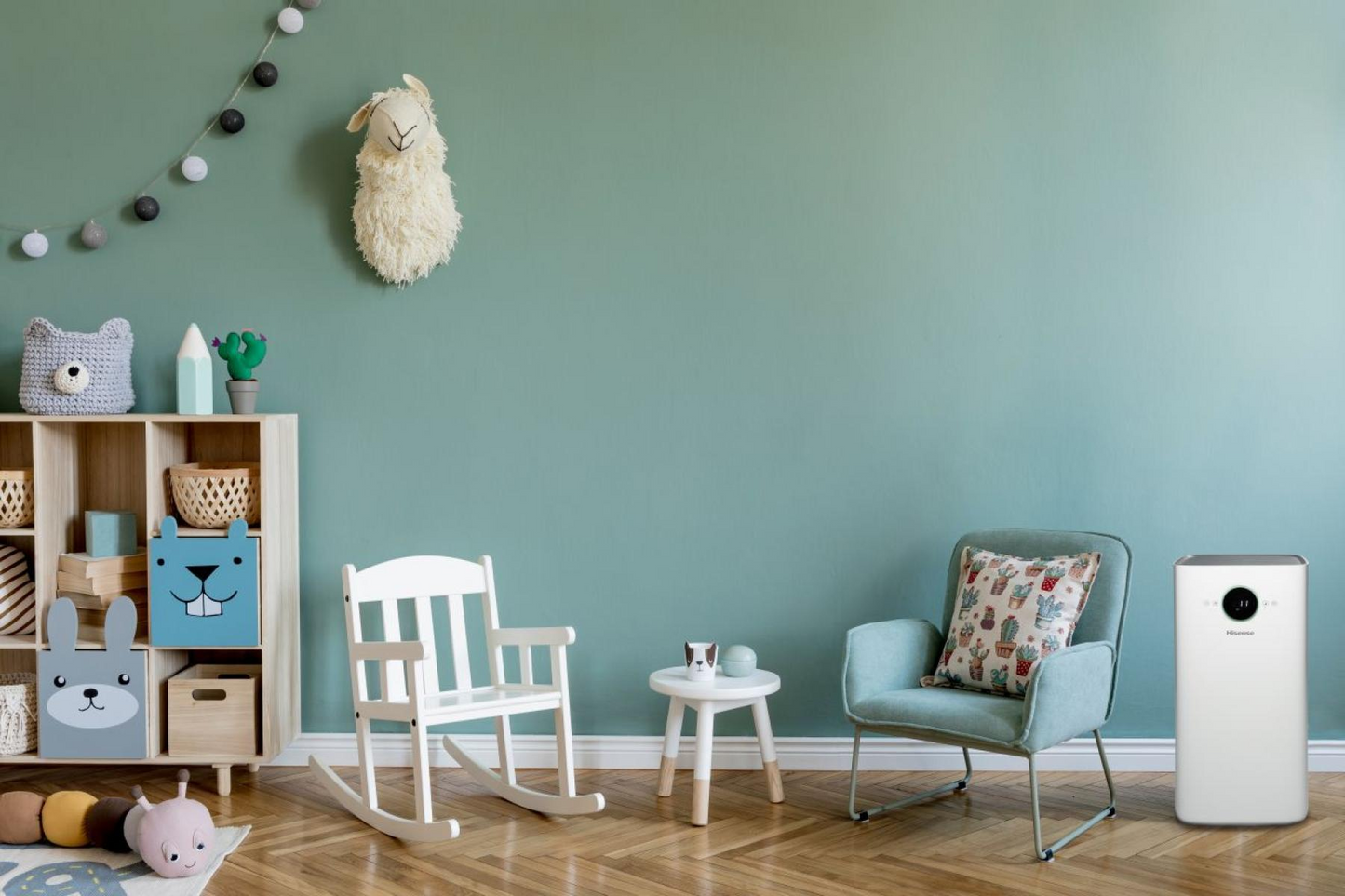 Hisense Purificatore d'Aria Ionizzatore Filtro Hepa+Carboni Attivi Display Sterilizzatore Uv-C AP580H