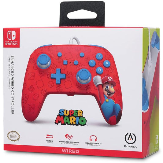 Powera Enanched Wired Controller Cablato Programm. Nintendo Switch (Super Mario)