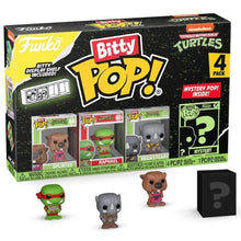 Funko Bitty Pop! Tmnt Tartarughe Ninja Turtles 4 Pack Splinter/Raphael/Rockst.