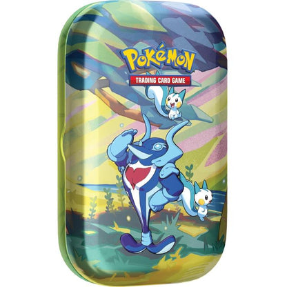 Pokemon Mini Tin: Paldea Sfavillante Collezione Gcc Tcg (Palafin-Pachirisu) Ita