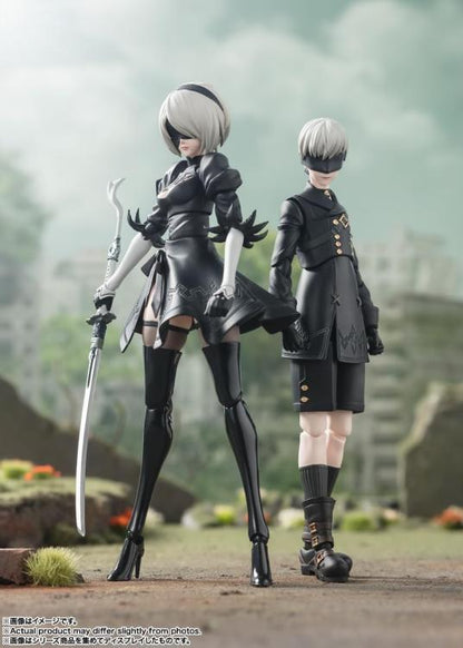 BANDAI SH FIGUARTS: NieR: AUTOMATA (9S) TAMASHI SQUARE ENIX ACTION FIGURE 15 cm