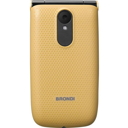 BRONDI MAGNUM 4 CELLULARE GSM FLIP MAXI DISPLAY DUAL SIM FOTOCAMERA 1.3MP ORO