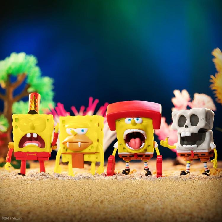 Super7 Spongebob "Kah-Rah-Tay" Karate Action Reaction Figure Figura Collezione