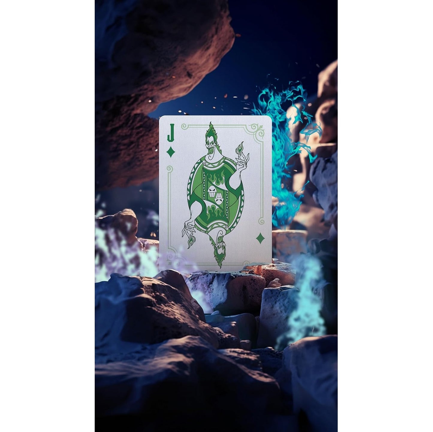Bicycle - Disney (Disney Villains Green and Purple) Playing Cards - Mazzo di Carte da Collezione, Poker, Magia e Cardistry basato sul famoso film di Animzione Disney Cattivi (1 Mazzo RANDOM)