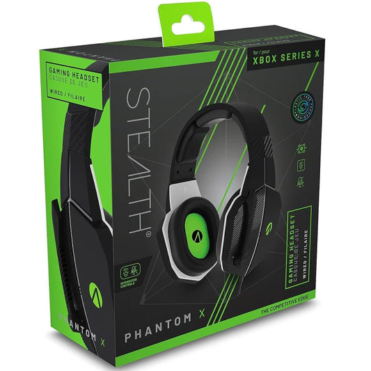Stealth Phantom X Black Cuffie Gaming Headset Microfono Wired Per Xbox Serie X/S