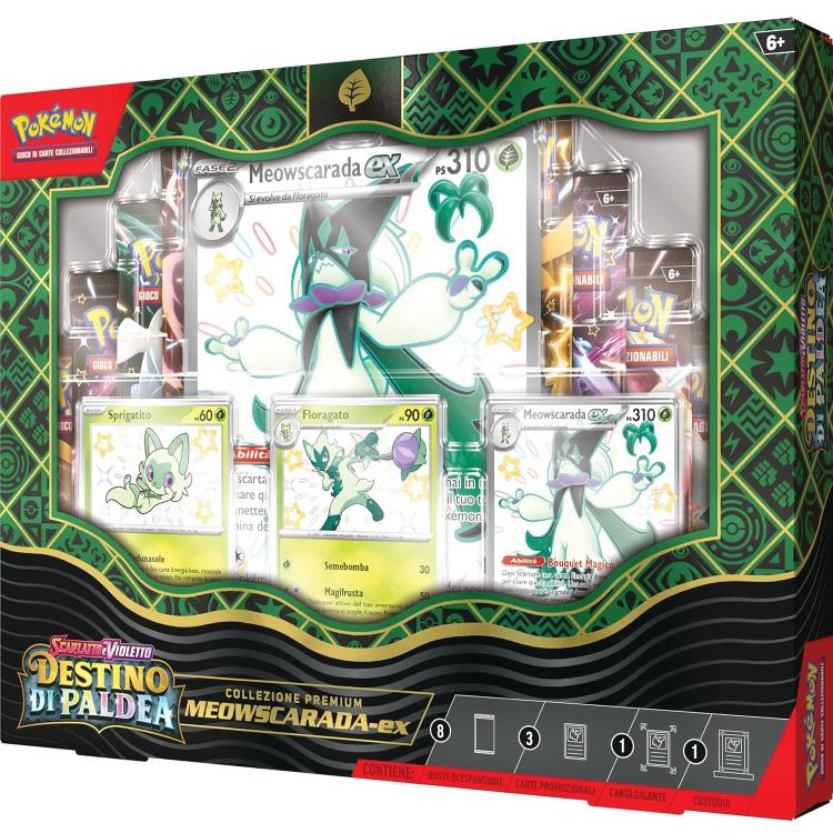 Pokemon Collezione Premium Scarlatto E Violetto Destino Di Paldea Meowscarada-Ex