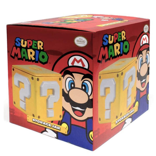 Pyramid Super Mario (Barattolo Biscotti) Cookie Storage Jar Question Mark Block