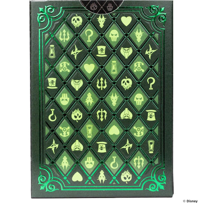Bicycle - Disney (Disney Villains Green and Purple) Playing Cards - Mazzo di Carte da Collezione, Poker, Magia e Cardistry basato sul famoso film di Animzione Disney Cattivi (1 Mazzo RANDOM)
